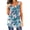 Blue womens tank tops 04, variant on Summer Saving Wycnly Tank Top for Women Floral Round Neck Sleeveless T Shirts Button Down Loose Flowy Pleated Swing Vest Tunic Green XXL Up to 65% off