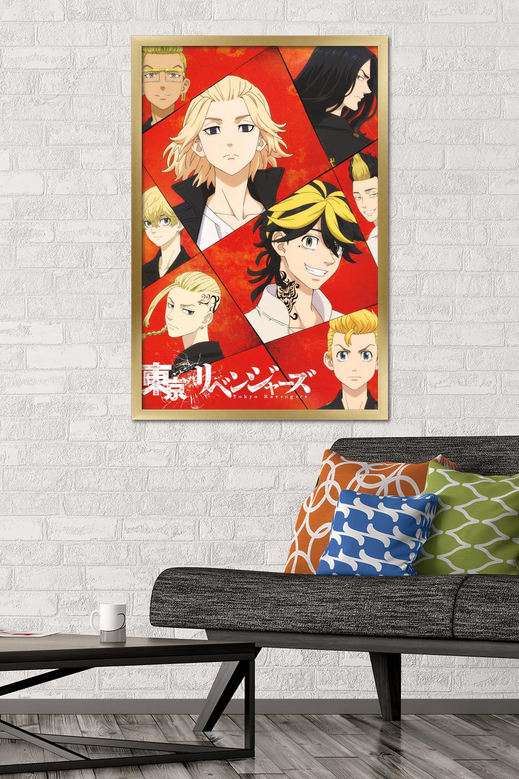 Tokyo Revengers – Key Visual Wall Poster, 22.375" x 34" Framed