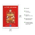 thumbnail image 2 of Fly CAL with Fortune - Tsai Shen Yeh God of Wealth - China Airlines - Vintage Airline Travel Poster - Master Art Print (Unframed) 12in x 18in, 2 of 4
