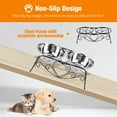 thumbnail image 4 of SLTG Double Bowl Elevated Stainless Steel Feeder with 2 Pet Bowls for Dogs & Cats, Solid, 4 of 9