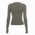 thumbnail image 5 of Towmus Womens Long Sleeve Shirts Crop Tops Crew Neck Going Out Basics Tees Trendy Winter Clothes, 5 of 5