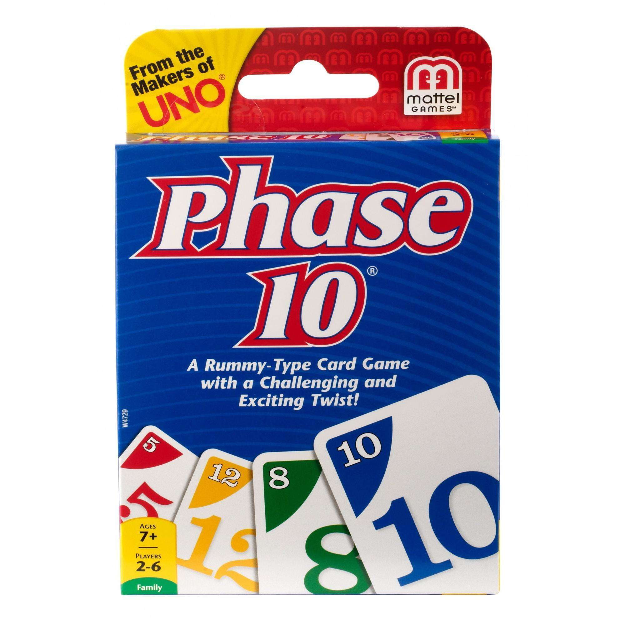 Phase 10 Challenging Exciting Card Game For 2 6 Players Ages 7 And Up Walmart Com Walmart Com