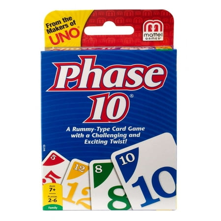 Phase 10 Challenging & Exciting Card Game for 2-6 Players Ages (Best 4 Player Card Games)