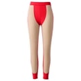 thumbnail image 6 of Mifsaly Womens High Waisted Leggings Thermal Underwear Pants Comfortable Stretch Athletic Tights Red,XXL, 6 of 7