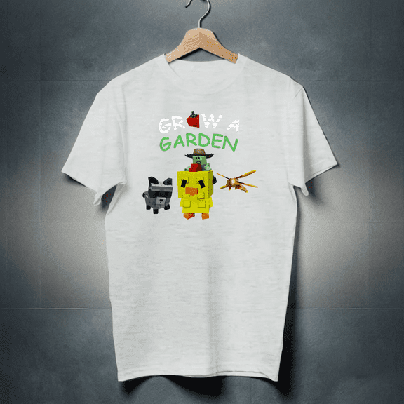 Grow a Garden Shirt, Cute Farmer Bee Tee, Roblox Game Shirt, Funny Gardening T-shirt, Gamer Gift for Kids and Teens