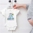 thumbnail image 5 of Mega Man Video Game Summer Vacation Romper Boys or Girls Infant Baby Brisco Brands NB, 5 of 6