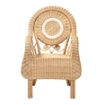 thumbnail image 3 of bali & pari Putri Rattan BOHO Accent Chair, Natural Brown, 3 of 9