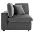 thumbnail image 6 of Modway Commix Down Filled Overstuffed Performance Velvet 3-Seater Sofa in Gray, 6 of 10