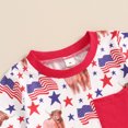 thumbnail image 4 of Okbabeha Kids Boys 4th of july Shorts Set,Short Sleeve Stars Stripes Print Shirt+Elastic Waist Shorts fourth of July Outfit, 4 of 7