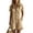 Khaki, variant on Women Casual Button Down Romper Short Sleeve V Neck Collared Loose Fit Summer Short Jumpsuit with Pockets