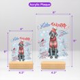 thumbnail image 5 of Hello Winter Great Dane Smiling in Red Scarf Hat Welcome Christmas Acrylic Plaque Sign Ashwood Base Danes Dog Lover Gifts Home Desk Decor - 00017, 5 of 5