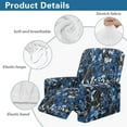 thumbnail image 6 of Renewold Recliner Chair Cover Thick Reclining Cover Stay in Place Lazy Boy Recliner Chair Slipcover 4 Pieces Living Room Home Decor Heavy Duty, Camo Hunting Forest Blue, 6 of 8