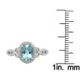 thumbnail image 3 of Gin & Grace 10KT WG Genuine Aquamarine and diamond accent Ring, 3 of 5