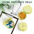 thumbnail image 4 of Small Pill Box (3 Pack), Daily Mini Pill Organizer Portable for Purse Pocket,Travel Pill Case Medicine Storage Container Earplug Case (Yellow）, 4 of 14
