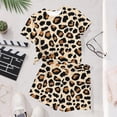 thumbnail image 5 of ITSAME Outfit Set for Girls, Printed Crewneck Top and Shorts 2-Piece Summer Casual Fashion Set for Kids Multicolor 4-5T, 5 of 8