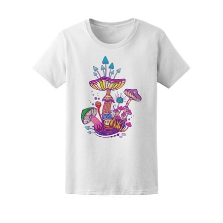 Mushroom Lane - Cute Colorful Mushroom Land Tee Women's -Image by Shutterstock