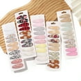 thumbnail image 3 of 10Pcs/Lot Fresh Print Cotton Alloy Hair Clips for Kids Fabric Plaid BB Hairpins Girl Hairgripe Headwear Baby Hair Accessories, 3 of 10