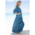 thumbnail image 3 of Swim 365 Women's Plus Size Faux-Wrap Swim Cover Up, 3 of 3