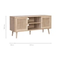 thumbnail image 3 of Mueble para TV Top Living con Estantes y Puertas de Ratán, 3 of 8