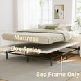 thumbnail image 4 of ZIYOO 9 inch Queen Size Metal Bed Frame with Recessed Legs, Heavy Duty Bed Base, Easy Assembly, Noise-Free, 4 of 6