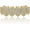 Gold 6 Teeth Bottom, variant on DFORD Grillz Vampire Teeth - Grills for Your Teeth Grillz for Women Men 18K Gold-Plated Iced out CZ Fangs Hip Hop Rapper Costume Accessory Cosplay Extra Molding Bars