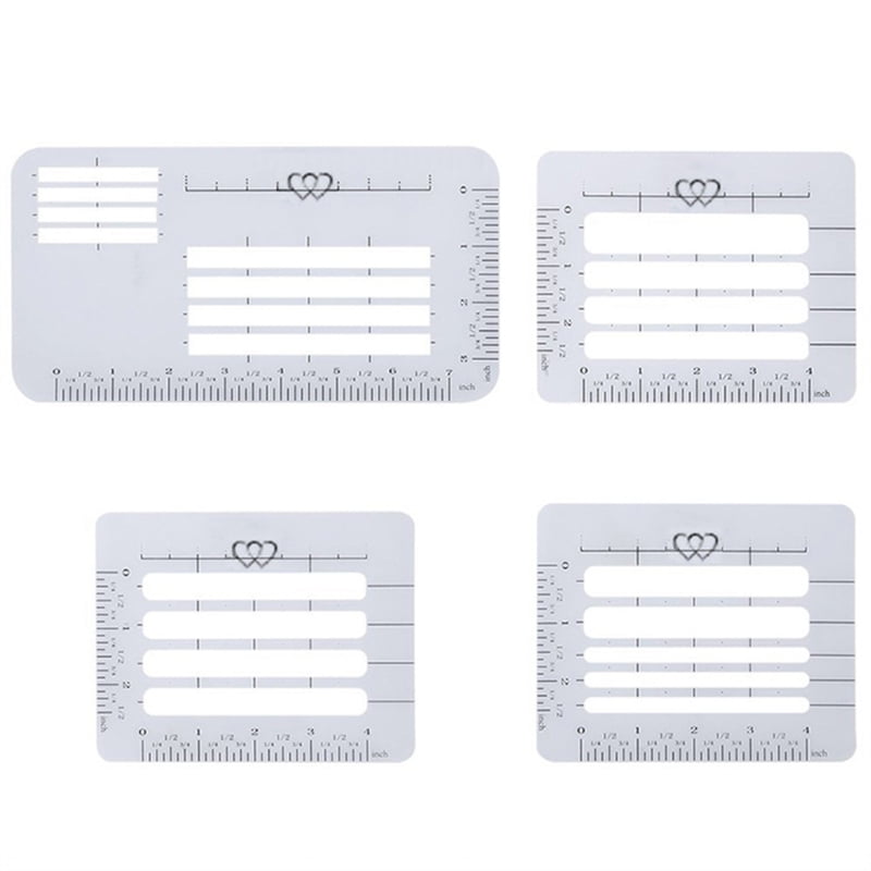Details about   4pcs Letter Envelope Stencil Set Templates Rulers Diary Greeting Card Postcards 