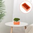 thumbnail image 4 of MOVTOTOP Rectangular Terracotta Flower Pot Small Clay Planter with Drainage Hole Rustic Pottery Flower Container for DIY Garden Plants Indoor Windowsill Decoration, 4 of 8