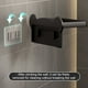 thumbnail image 4 of Portarrollos de papel higiénico de pared con espacio para guardar toallitas y repisa para teléfono, organizador de baño sin taladros para ahorrar espacio, Aestivo | Negro | AESTIVO, 4 of 6
