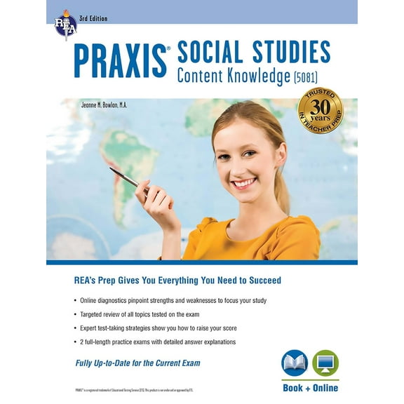 Pre-Owned PRAXIS Social Studies Content Knowledge (5081): Book   Online (Paperback) 0738612065 9780738612065
