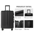 thumbnail image 2 of 2 Piece Luggage Set with Wheels, 20-inch Carry on Luggage, 24" Checked Luggage,Black, 2 of 8
