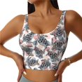 thumbnail image 1 of Fotbe Turtle Sujetador Deportivo Largo sin Aros para Mujer con Almohadillas y Soporte Medio, Transpirable y Absorbente, Camiseta Tipo Chaleco o Tank Top-X-Large, 1 of 8