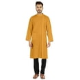 thumbnail image 3 of Atasi Indian Designer Kurta For Mens Party Wear Traditional Dress Solid Ethnic Long Shirt, 3 of 7