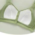 thumbnail image 5 of ATOYSOY Everyday Bra Daily Floral Lace Breathable Push Up Underwear Wireless Front Closure Button Workout Girls Teens Clearance Smoothing Comfy Bra Green, 5 of 8