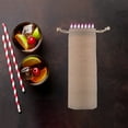 thumbnail image 5 of ULTNICE Linen Straw Pouch Bag Beige 10Pack 9.8x2.8x0.2in Stainless Steel Straws Storage, 5 of 8