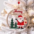thumbnail image 3 of AOMXGD Christmas Wooden Hollow‑Cut Hanging Pendant, Wooden Ornament for Xmas Tree Wall Indoor Festive Decoration, 3 of 7