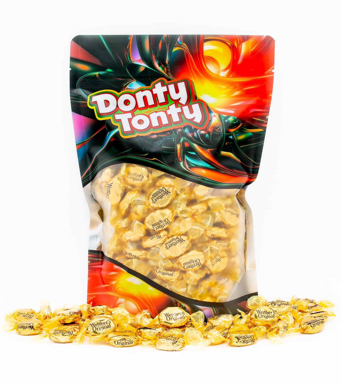 WERTHER'S ORIGINAL Hard Candy 2 lb – Bulk Bag, Classic Cream and Caramel Flavors, Individually Wrapped (166 Pieces)