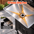 thumbnail image 6 of Syngar 4 Burner Bbq Gas Grill, Propane Gas Grill with Foldable Side Table, 40000 Btu, Stainless Steel, 426 Sq. in. Grilling Area, Bottle Opener, 6 of 8