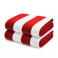thumbnail image 2 of Superior Cabana Cotton Towel/ Chaise Lounge Chair Cover Set of 2, Red, 2 of 7