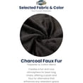 thumbnail image 2 of Ultimate Sack 5000 5-Foot Bean Bag Chair with Footstool Set, Charcoal Fur Cover, 2 of 8