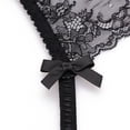 thumbnail image 4 of Women's Lace Embroidery Bra Underwire Balconette Bra Set and Robe 6 piece, 4 of 5