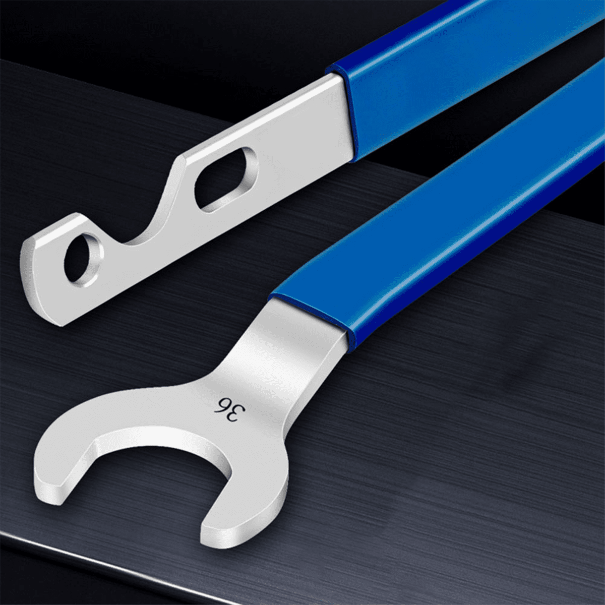 Fan Clutch Wrench Set,32mm & 36mm Wrenches - Essential Tool,Fan Clutch Removal Kit,Fan Clutch Nut Wrench and Removal Kit