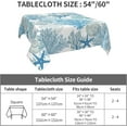 thumbnail image 6 of Spring Tablecloth Square 60x60 Inch,Sage Green Wild Flowers Table Cloth,Stain Resistance Polyester Seasonal Summer Floral Table Covers for Kitchen Dining,Small Tablecloth for Parties Picnic, 6 of 6