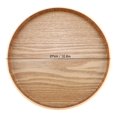 thumbnail image 2 of Bandeja redonda de madera peque?a para servir Marrón, Bandeja para servir de madera Placa para juego de té Frutas Dulces Alimentos, Accesorios de cocina(27cm) Cocina Octpeak NO, 2 of 7