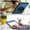 thumbnail image 6 of ELEHOLD Case for Apple iPad Air 11 (2024),Soft TPU Rugged Durable Case with 360° Rotating Hand Strap & Foldable Hidden Stand & Pencil Holder,Navyblue, 6 of 12