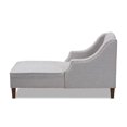 thumbnail image 3 of Baxton Studio Leonie Modern and Contemporary Grey Fabric Upholstered Wenge Brown Finished Chaise Lounge, 3 of 8