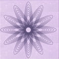 thumbnail image 1 of Ahgly Company Machine Washable Indoor Square Transitional Rich Lilac Purple Area Rugs, 6' Square, 1 of 7