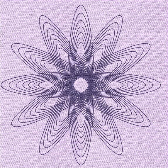 Ahgly Company Machine Washable Indoor Square Transitional Rich Lilac Purple Area Rugs, 6' Square
