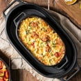 thumbnail image 5 of Oven Special Dish Double Ear Ceramic Baking Dish Cheese Baked Rice Plate Creative Commercial Microwave Baking Dish, 5 of 5