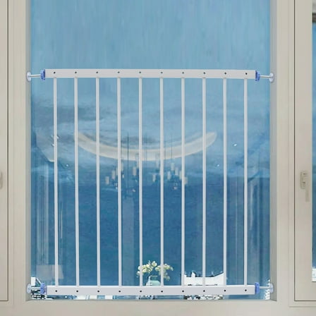 ChicHomey Adjustable Safety Window Guard - Impact-Resistant Iron with Easy No-Hole Installation,Home Security Burglar Stable Width 30.7-34.3 inch