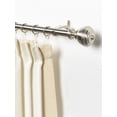 thumbnail image 4 of Deco Window 72 to 144 Inches Adjustable Curtain Rod for Windows with Oval Finials & Bracket Set (1'' Diameter,Satin Silver), 4 of 6
